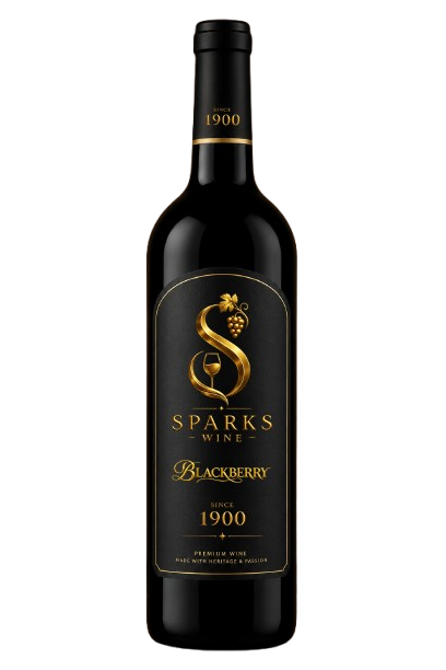 SPARKS Cranberry wine bottle